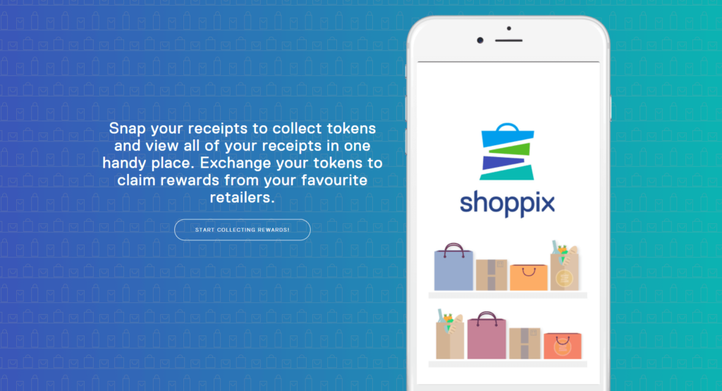A screen shot of the shoppix web page