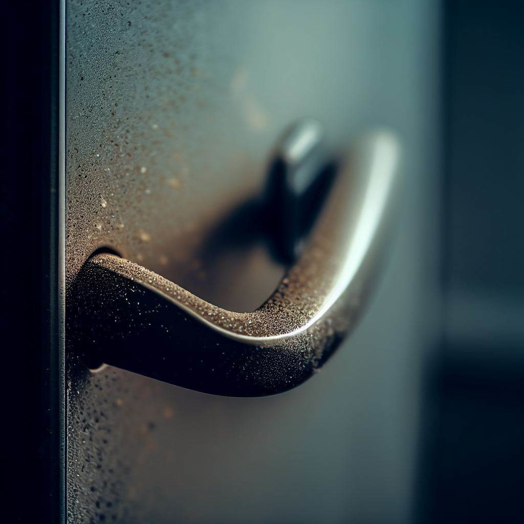 dusty door handle