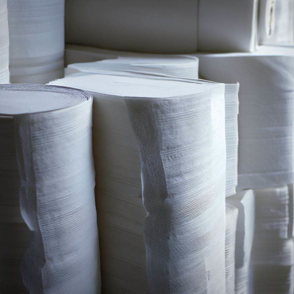 Stacks of paper towels